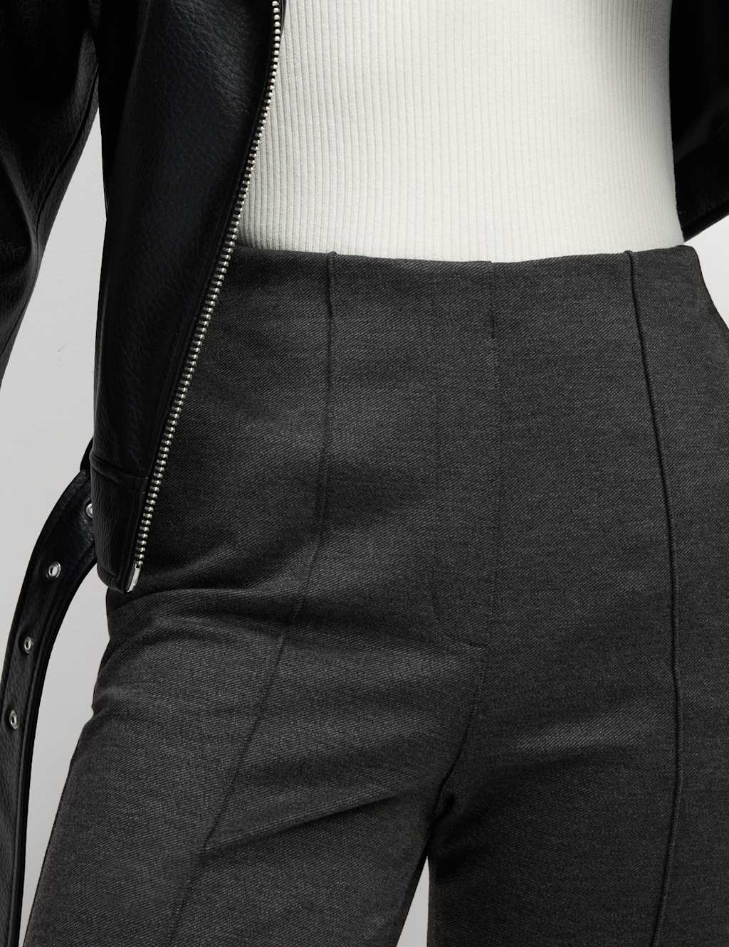 Jersey Twill Straight Leg Trousers M S Collection M S