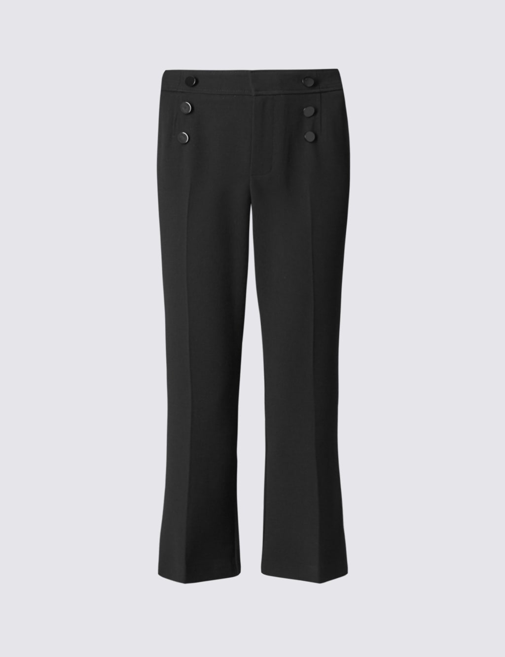 Stitched Boot Leg Cropped Trousers 2 of 4