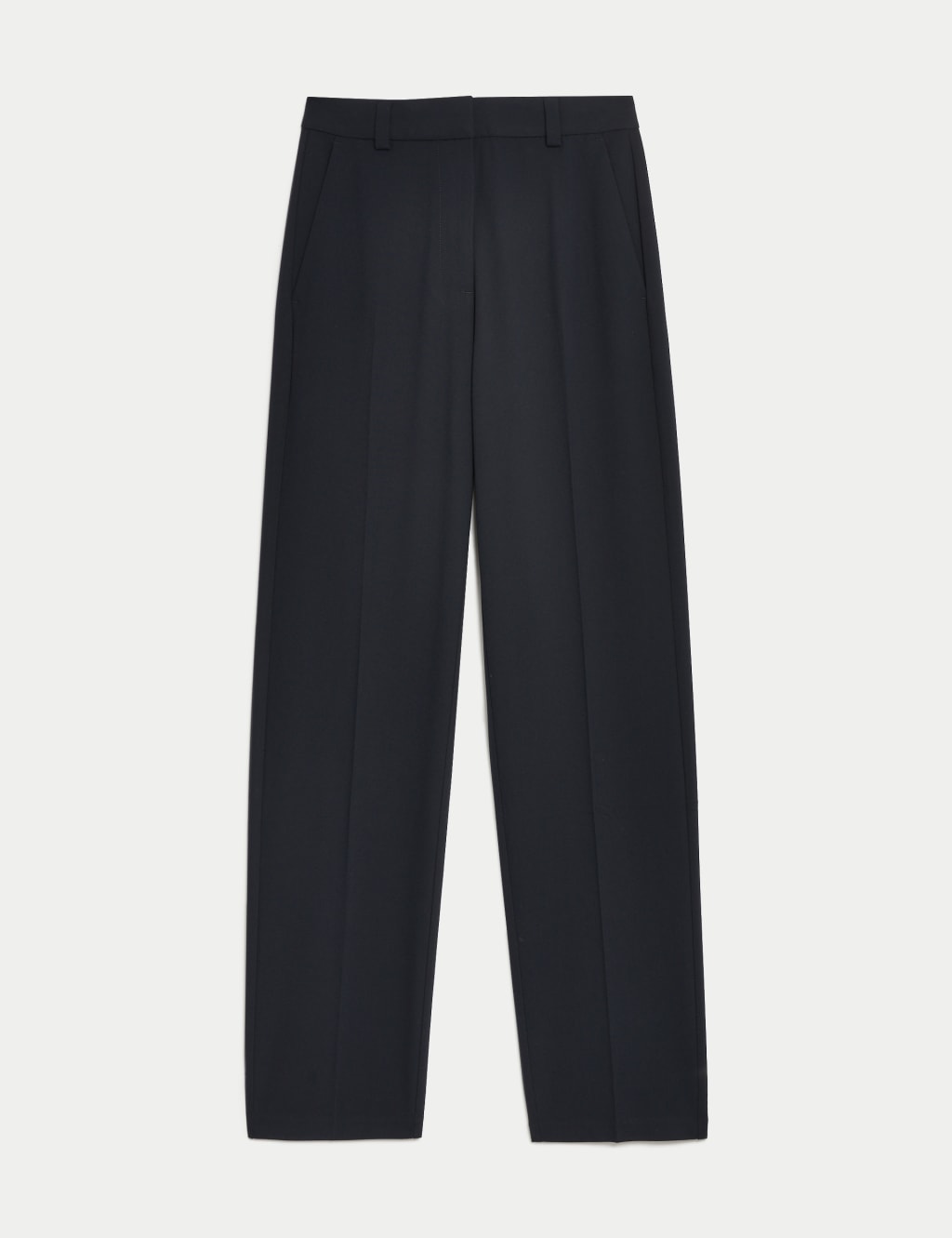 Woven Straight Leg Trousers with Stretch 2 of 5