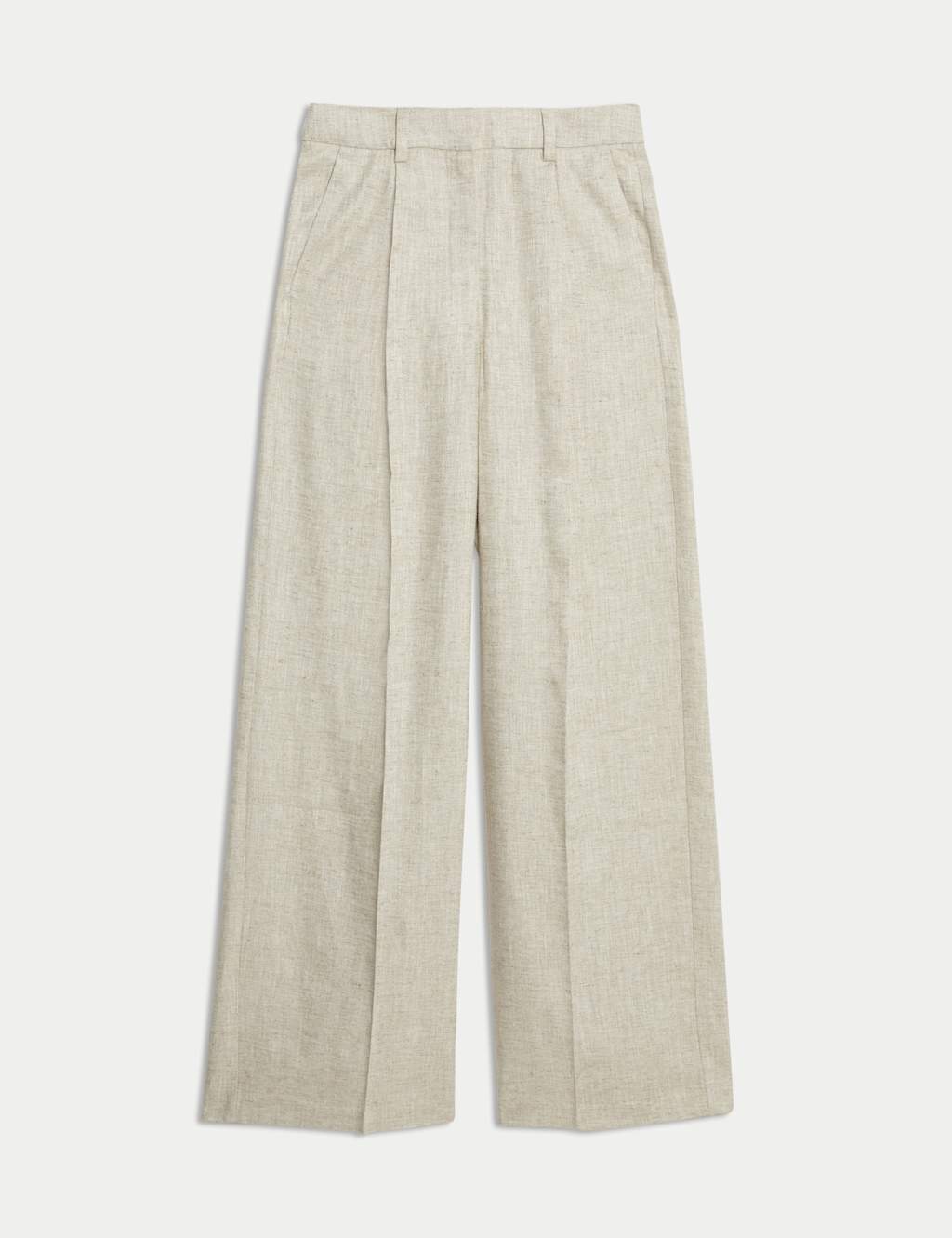 Linen Blend Wide Leg Trousers 2 of 5