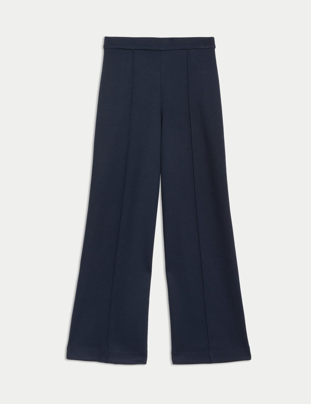 Jersey Elasticated Waist Wide Leg Trousers 2 of 4