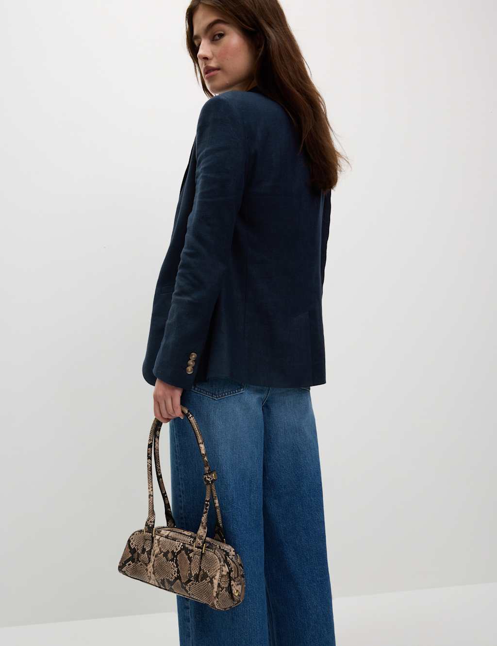 Linen Rich Single Breasted Blazer 4 of 4