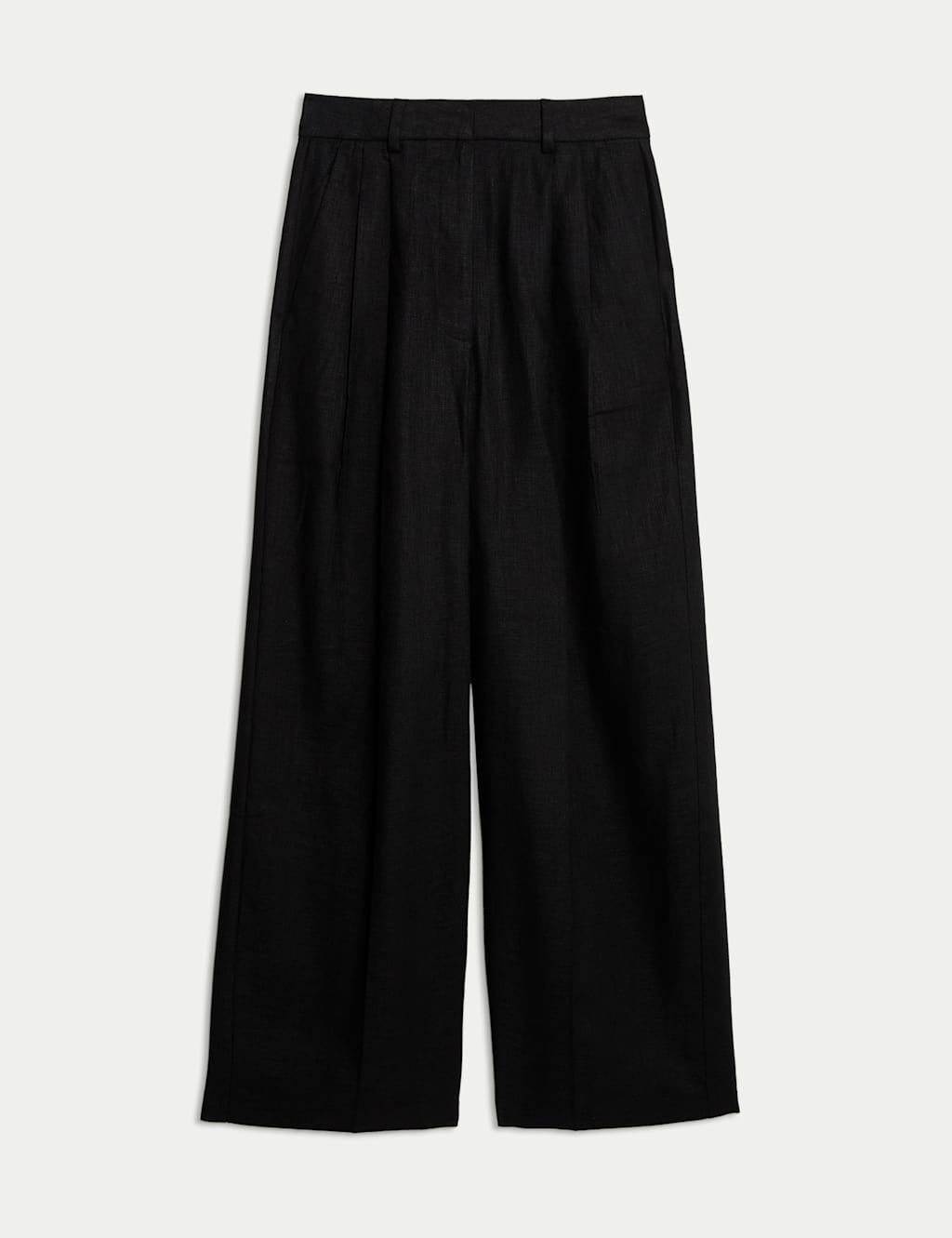 Linen Rich Twill Wide Leg Trousers 2 of 6