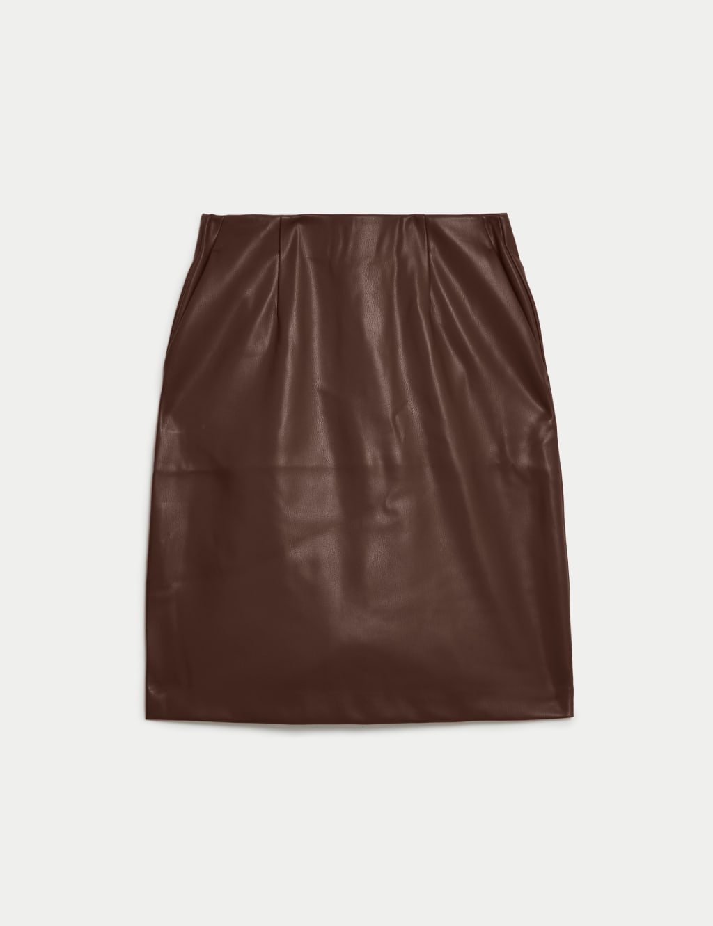 Long leather skirt knee length shop
