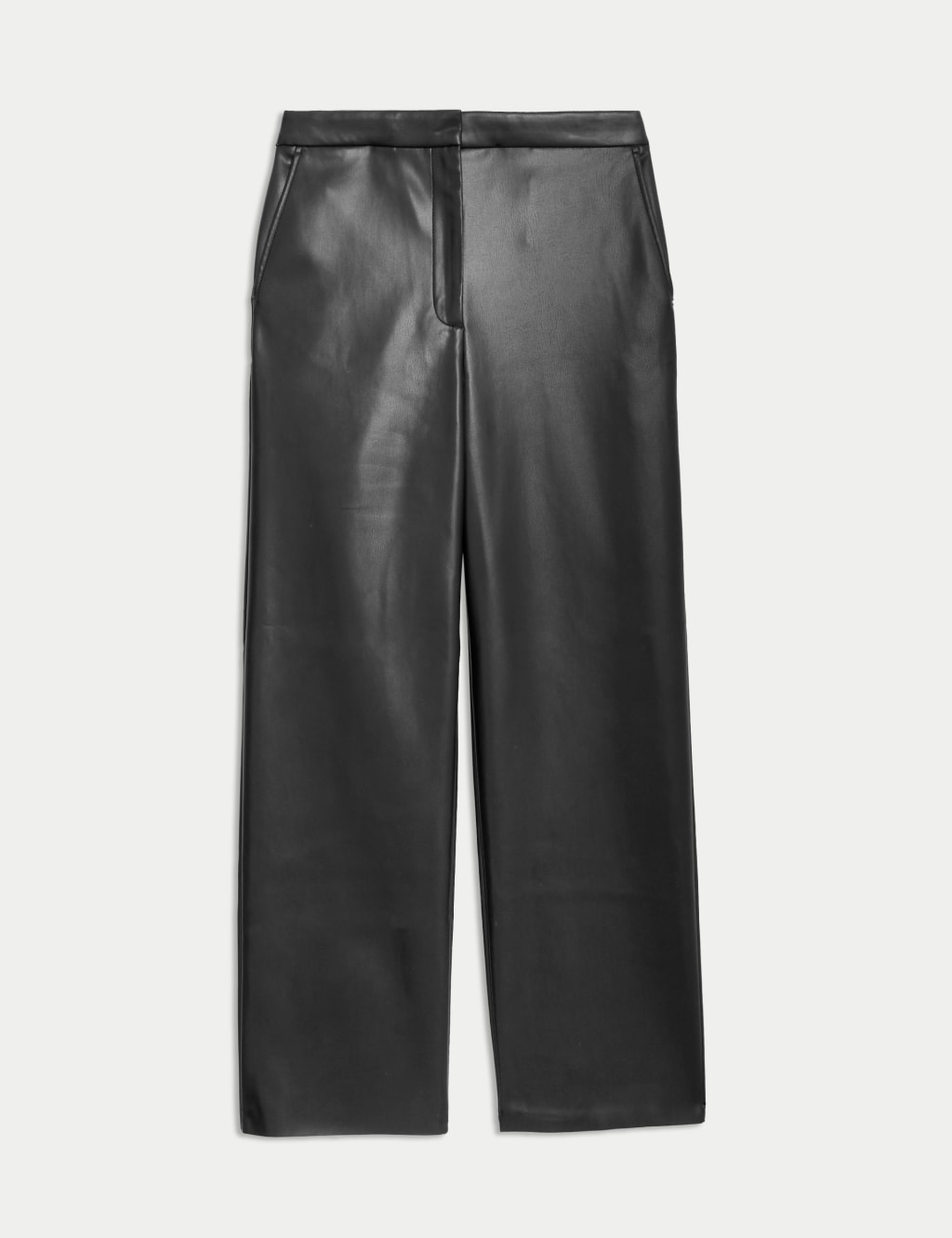 H and m leather look trousers shop
