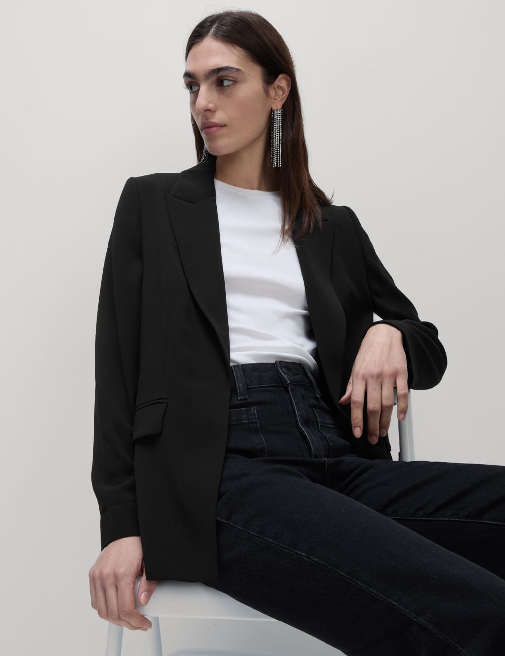 Relaxed Single Breasted Blazer 1 of 5