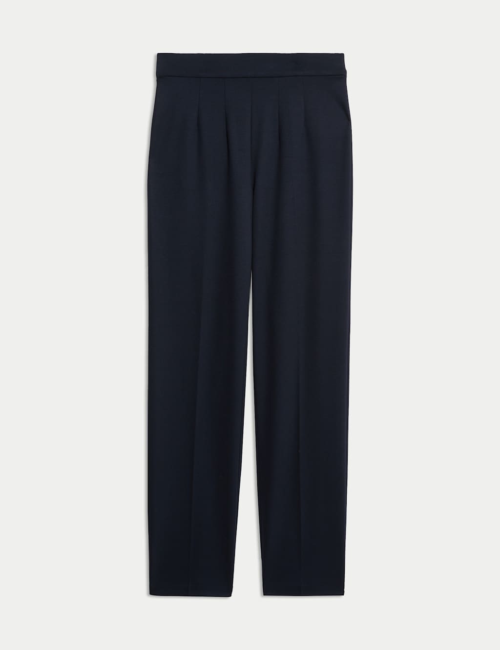 Jersey Elasticated Waist Straight Leg Trousers 2 of 5