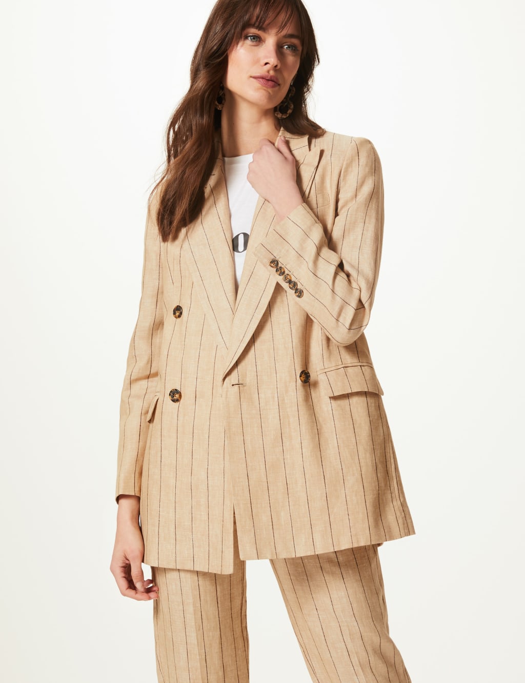 M&s linen blazer store