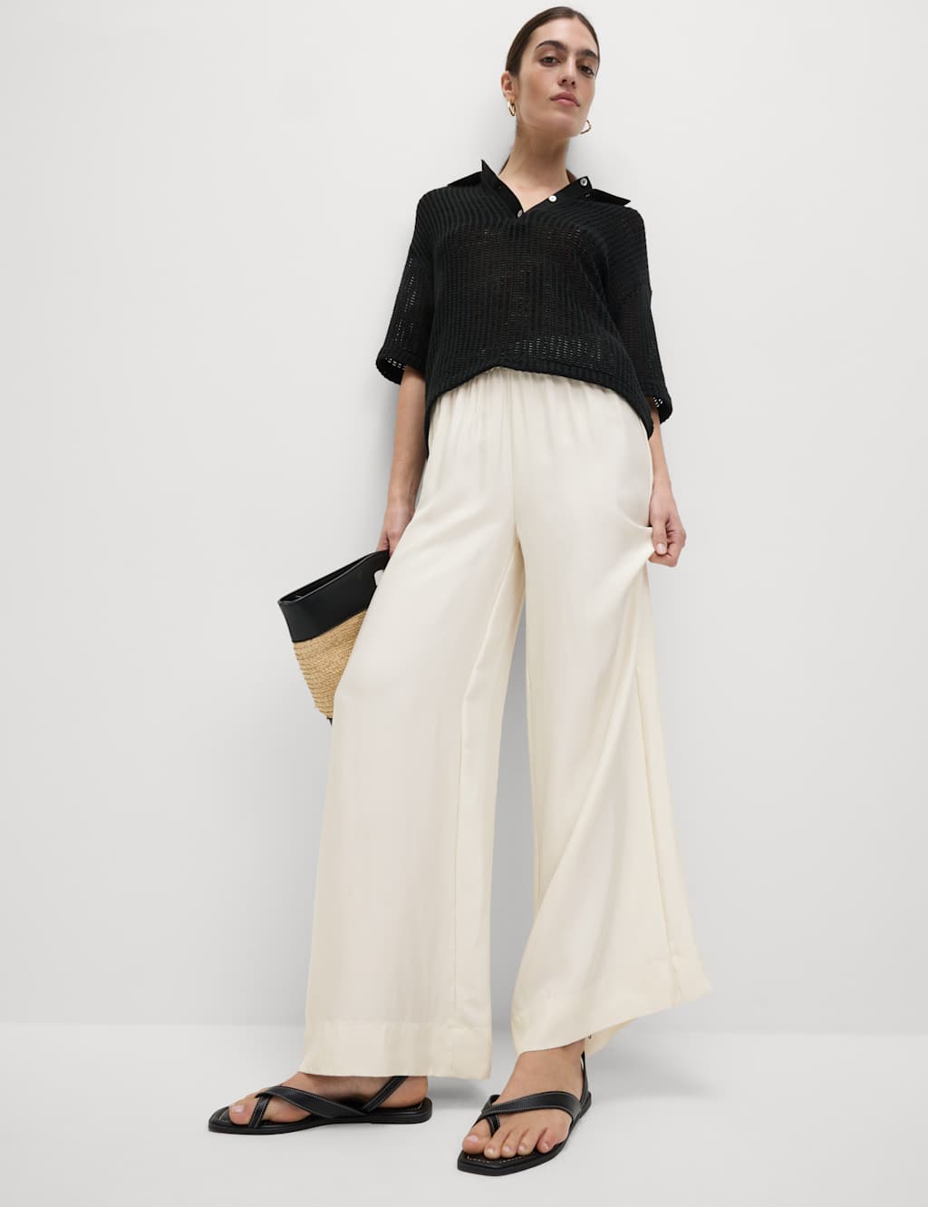 Wide Leg PalazzoTrousers 3 of 5