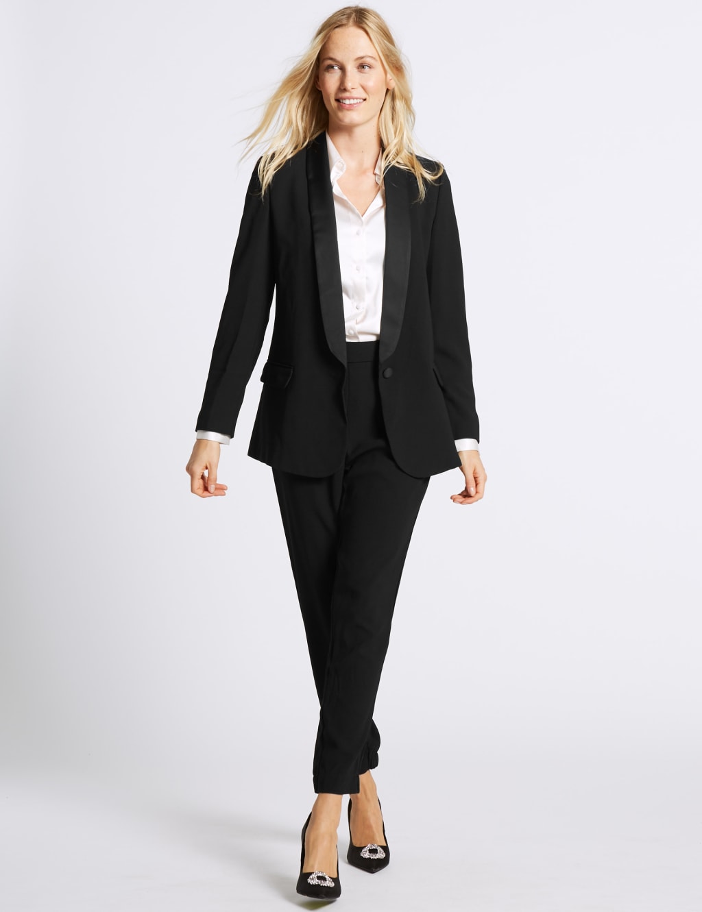 1 Button Tuxedo Blazer 6 of 6