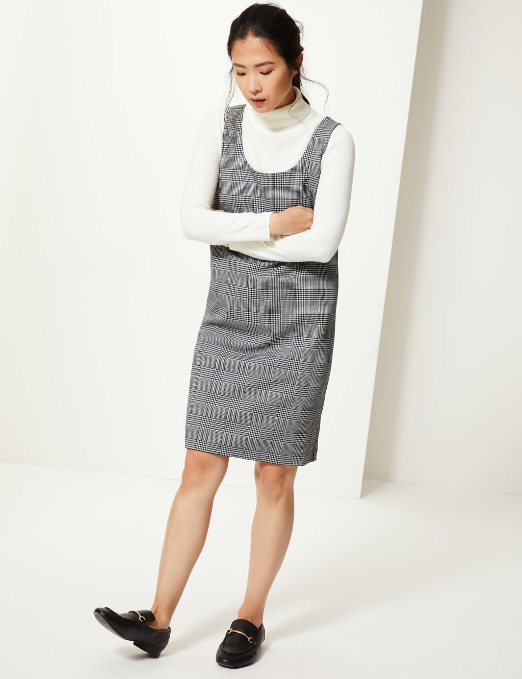 Topshop pinafore midi dress outlet