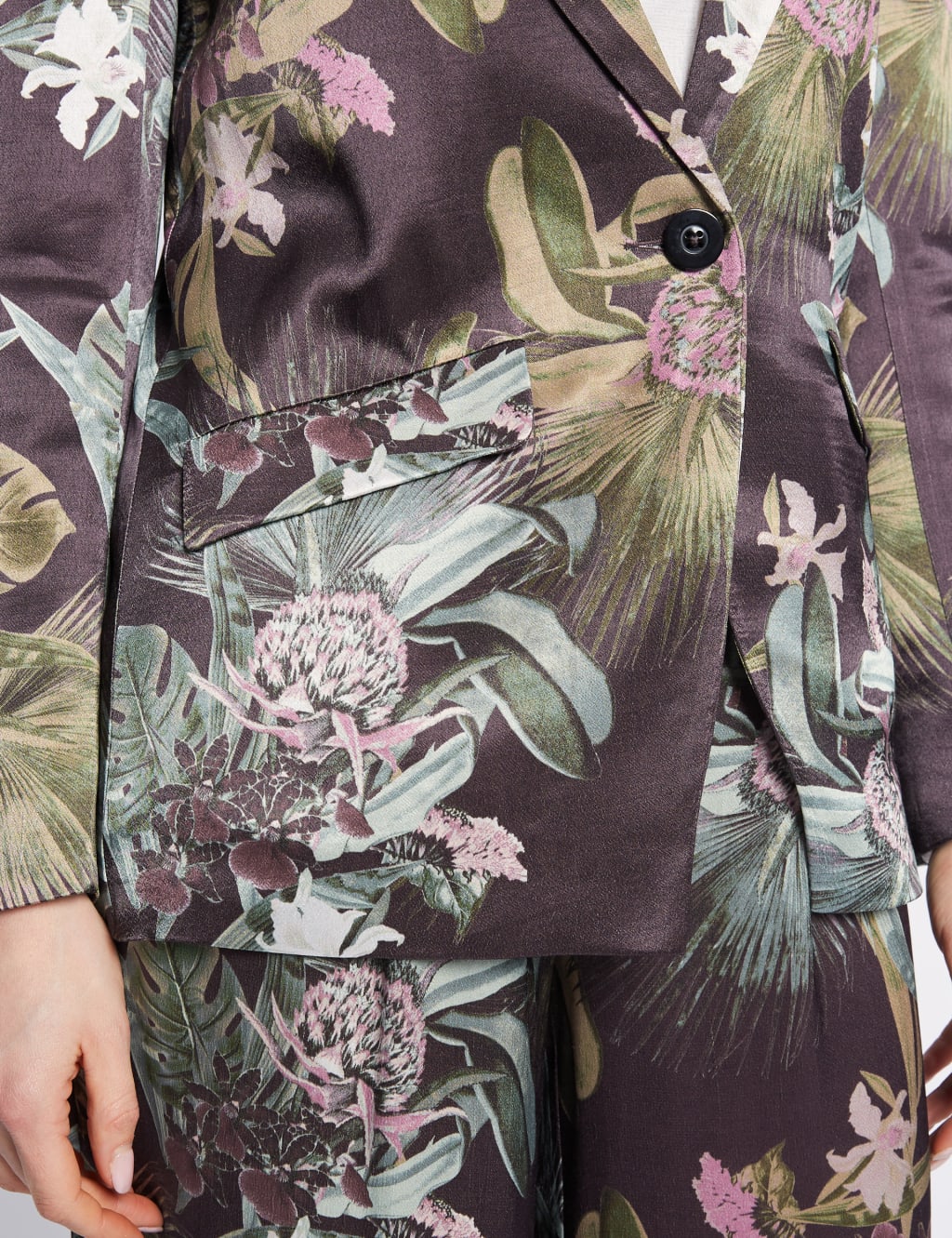 Floral Print Single Breasted Blazer 5 of 6
