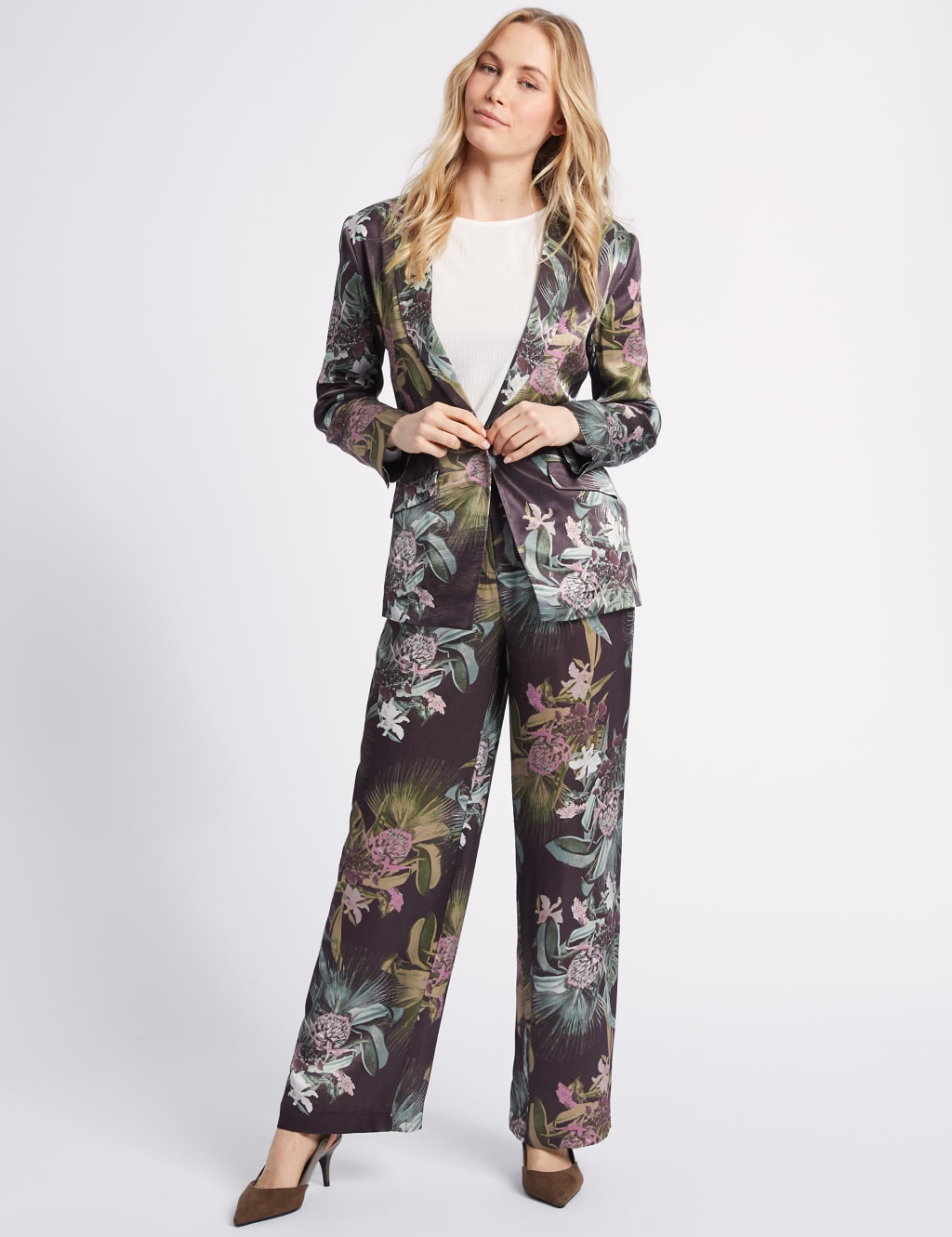 Floral Print Single Breasted Blazer 6 of 6