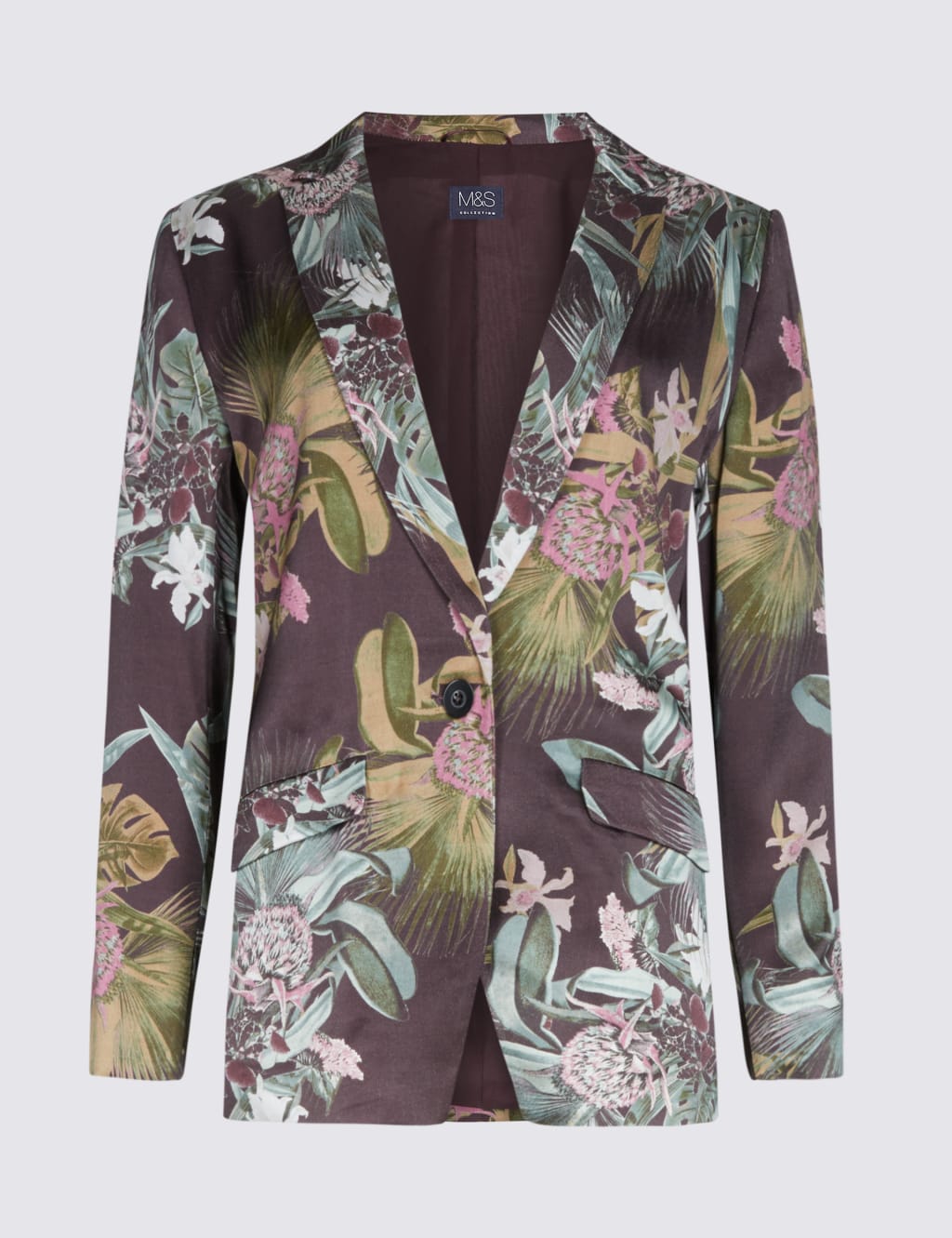 Floral Print Single Breasted Blazer 2 of 6