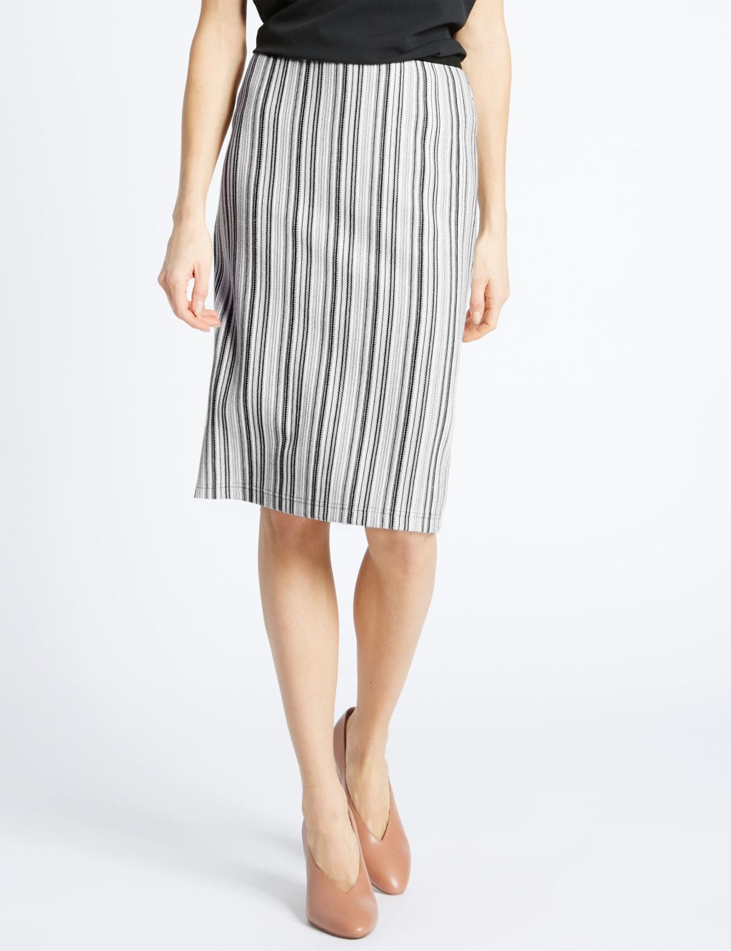 White pencil skirt m&s on sale