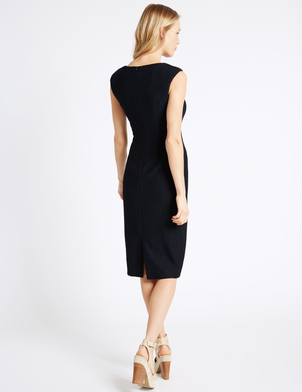 Ribbed Back Split Shift Dress 3 of 4
