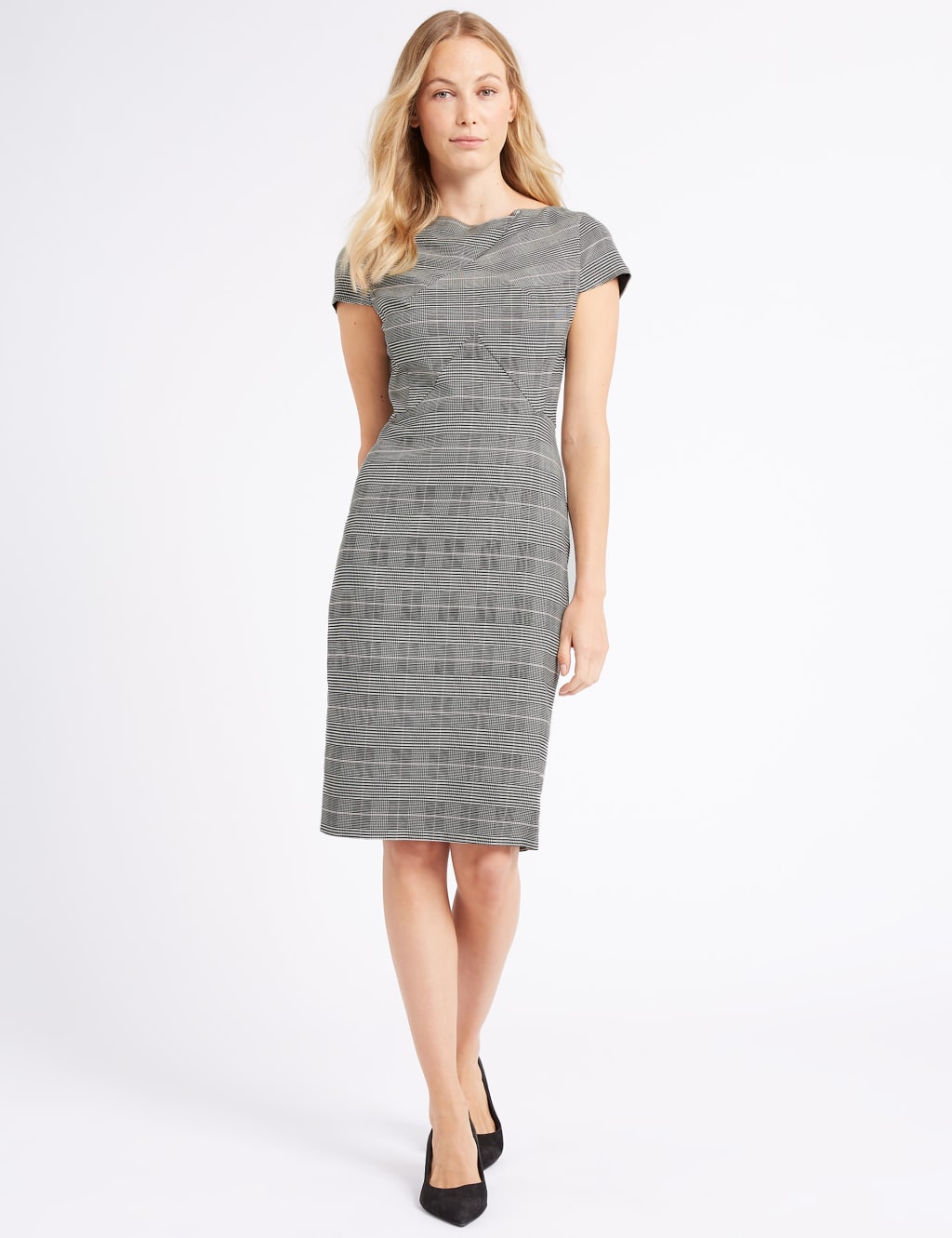 Short sleeve pencil dress on sale