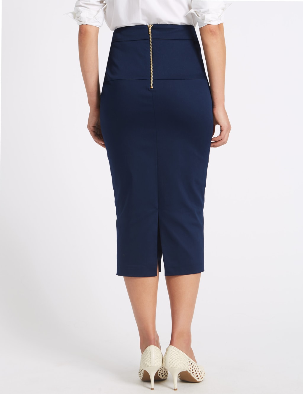 Cotton Rich Pencil Skirt 4 of 5