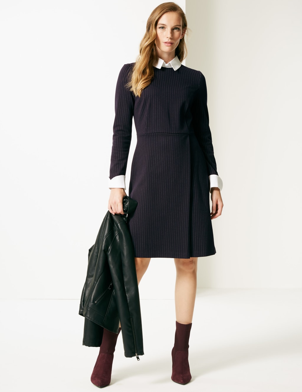 M&s long sleeve dress online