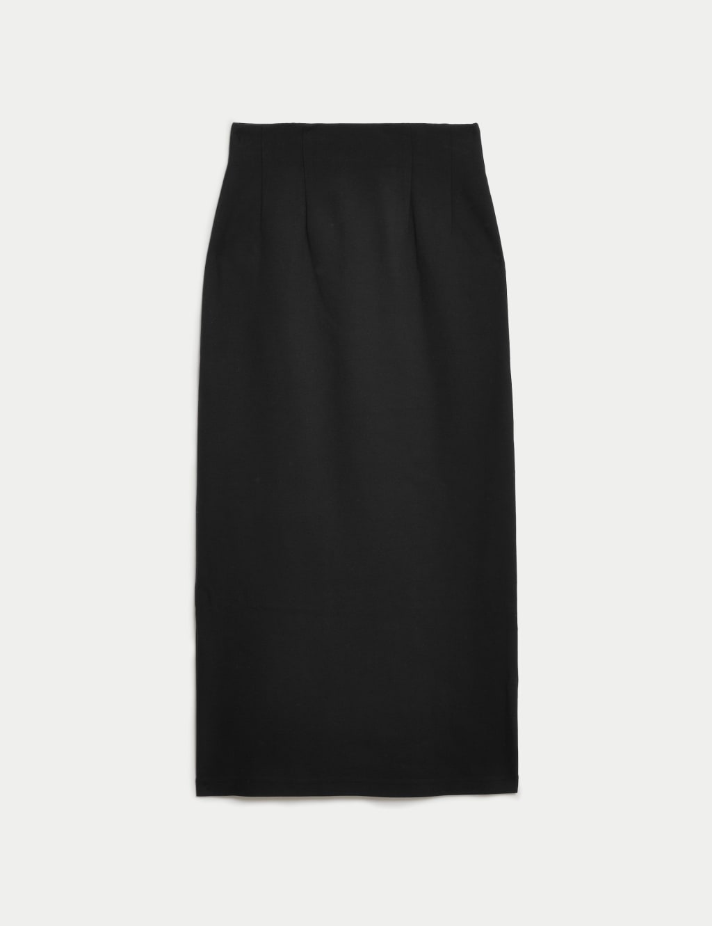 Black jersey midi pencil skirt shop