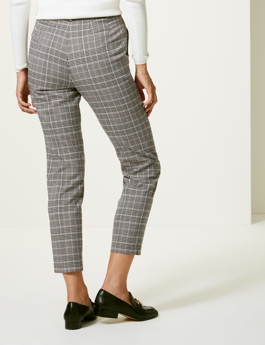 Checked Slim Leg Trousers 3 of 7