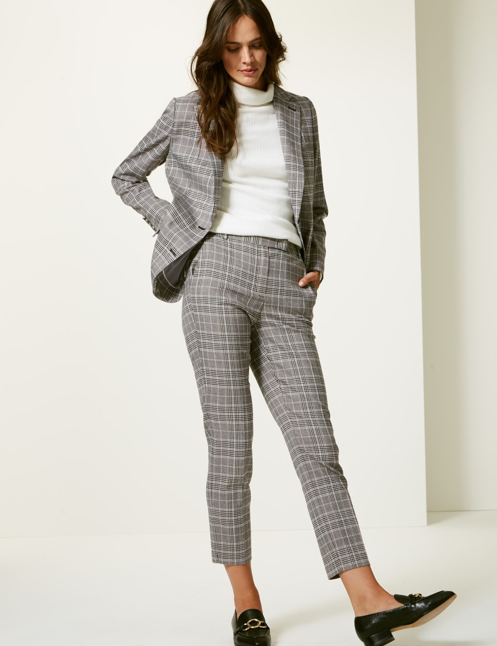 Checked Slim Leg Trousers 6 of 7
