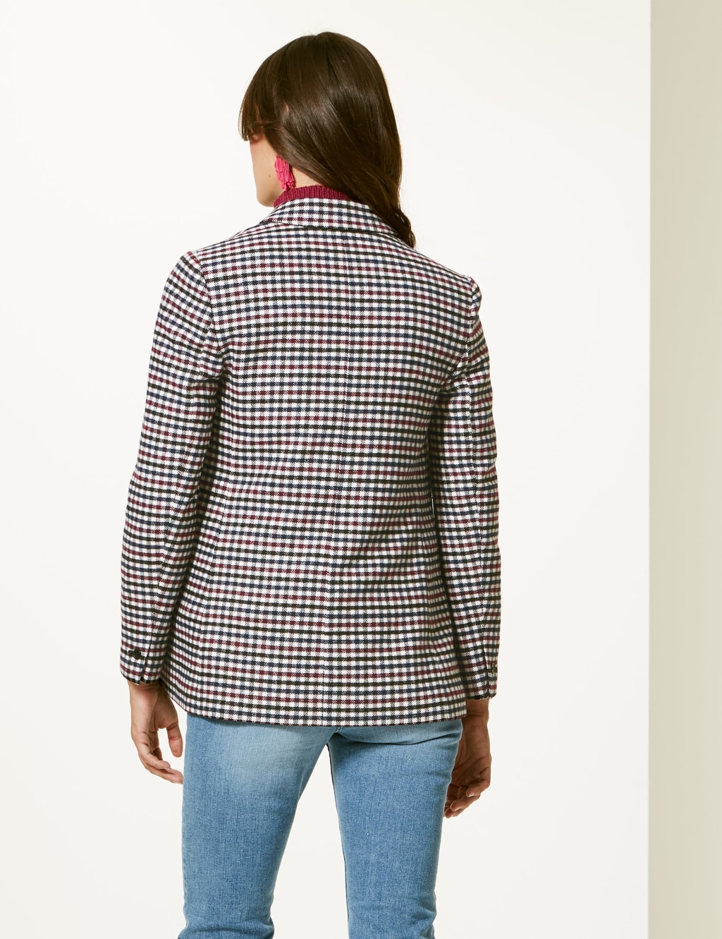 Oversized Gingham Blazer 4 of 6