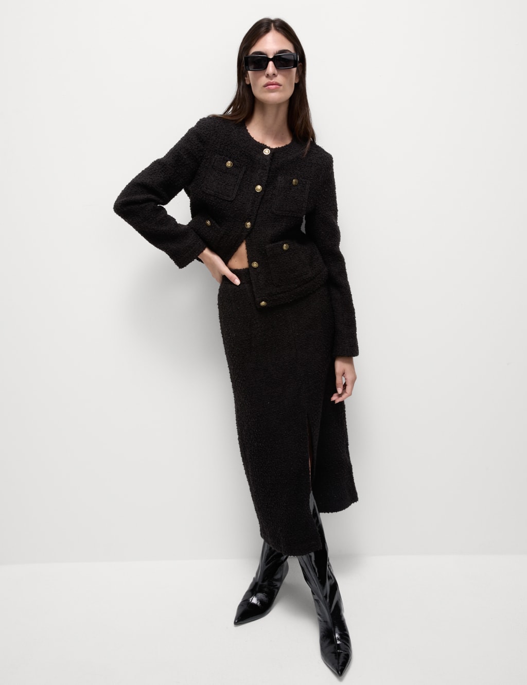 M&s tweed coat shop