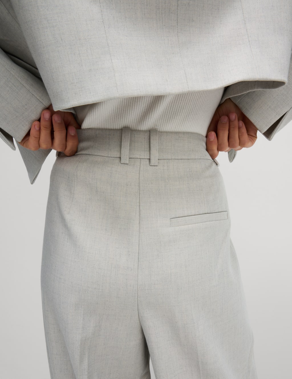 Pleat Front Wide Leg Trousers 3 of 6