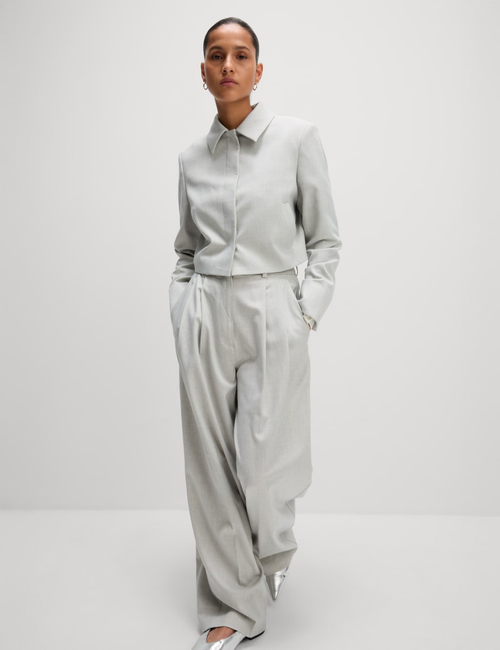 Pleat Front Wide Leg Trousers 4 of 6