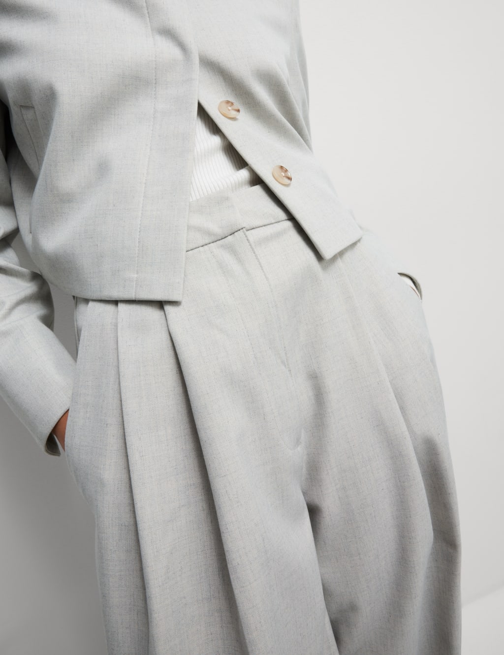 Pleat Front Wide Leg Trousers 6 of 6