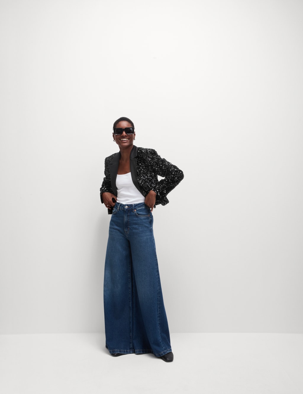 Cropped com blazer top