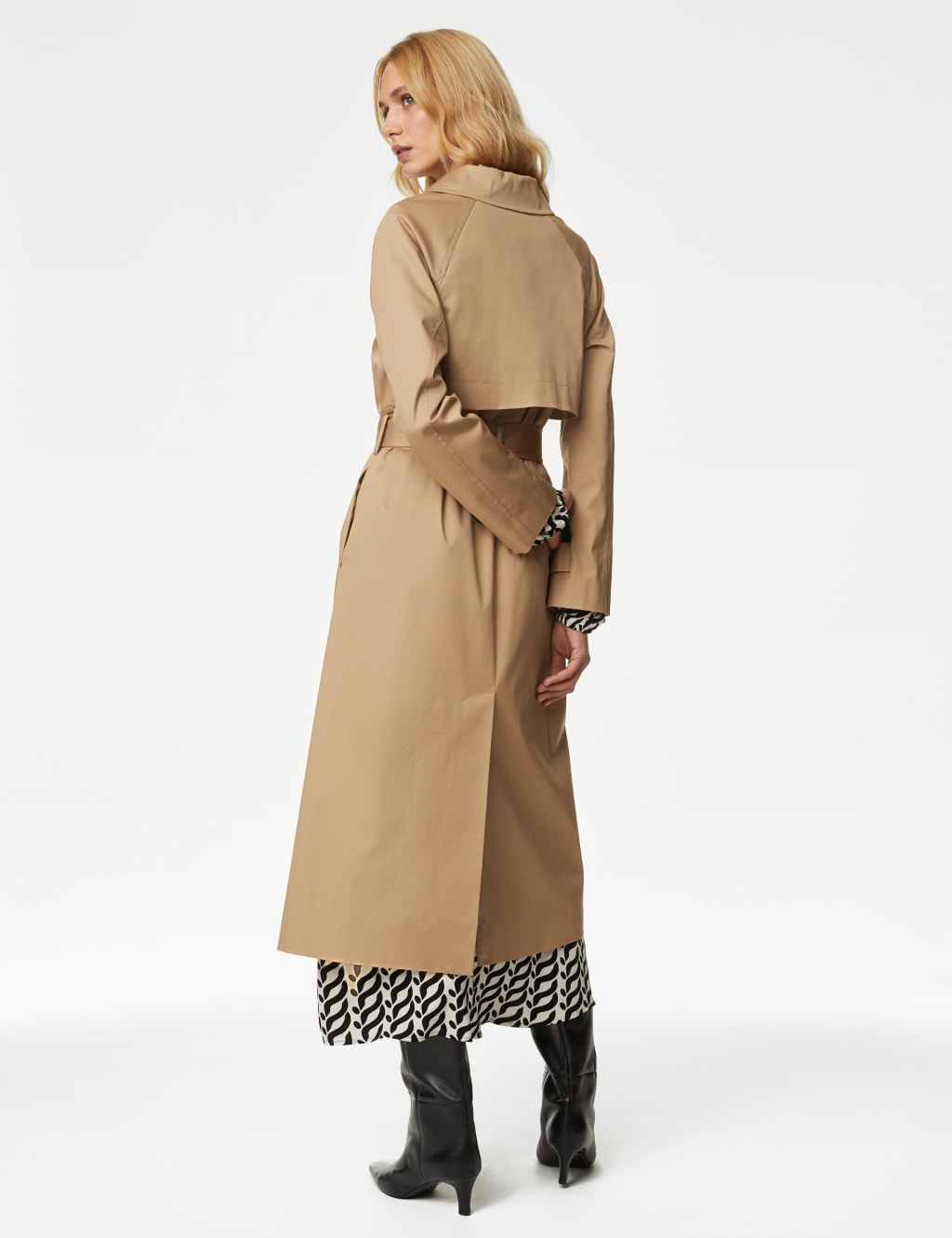 Marks and spencer hooded trench coat top