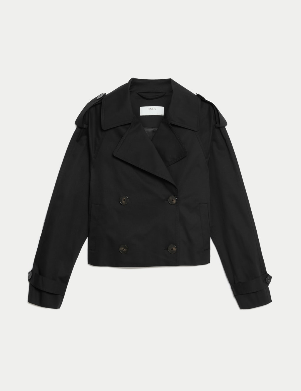 Cotton Rich Stormwear Short Trench Coat M S Collection M S