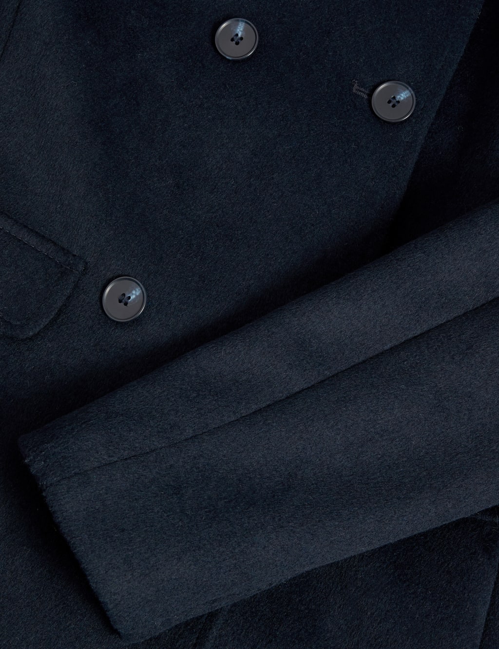 Collarless wool blend coat new arrivals