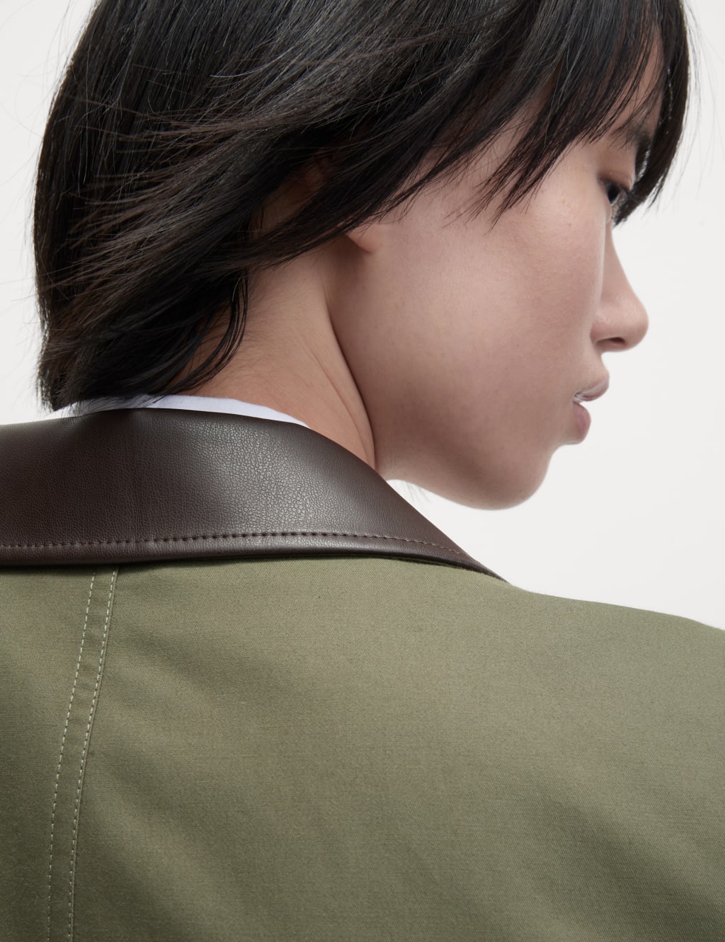 Cotton Rich Collared Short Utility Jacket 4 of 8