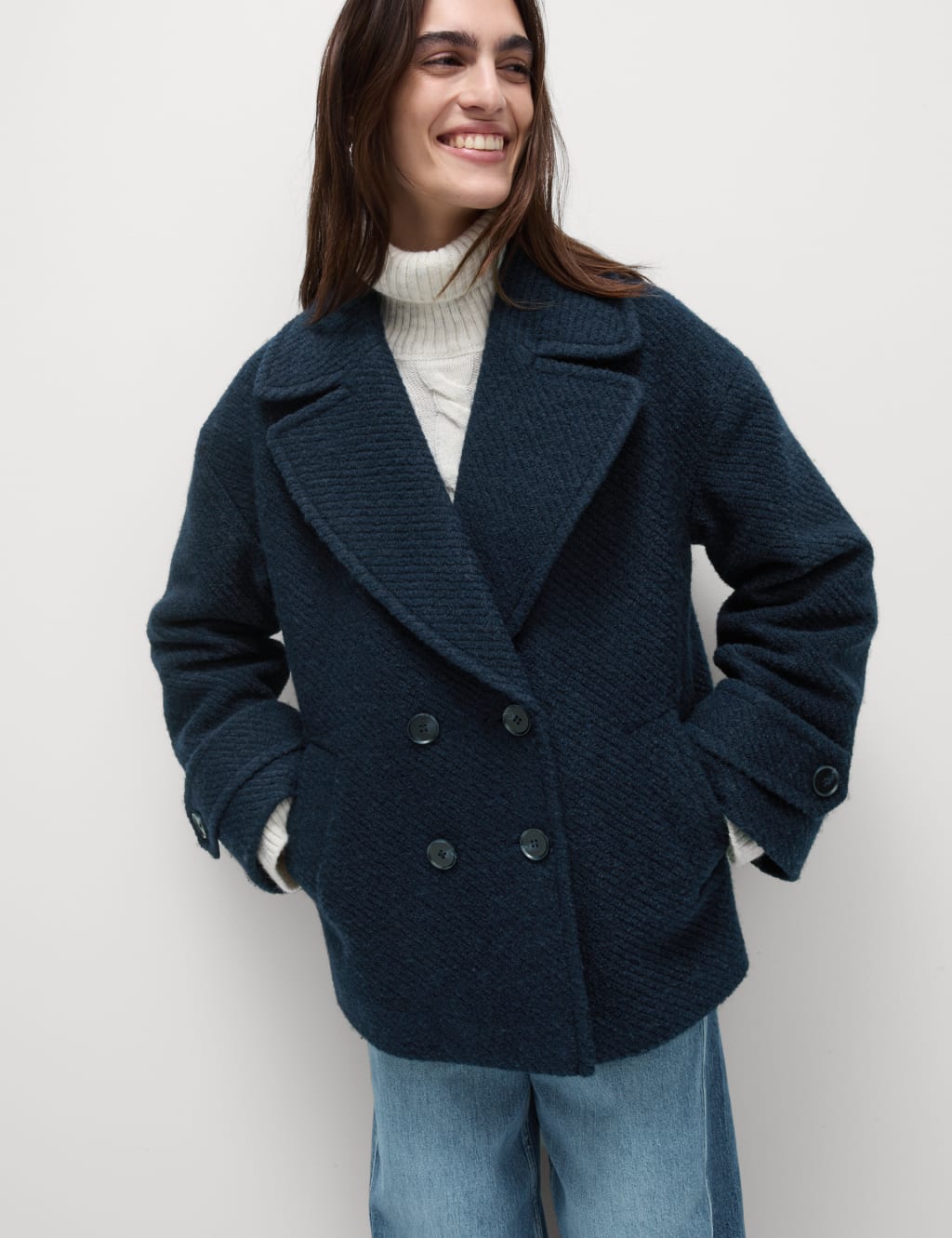 Short pea coats discount