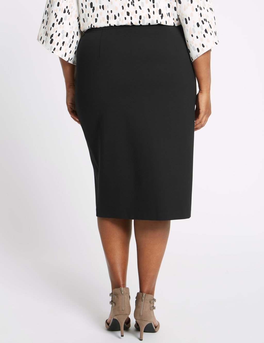 Midi pencil skirt ponte store