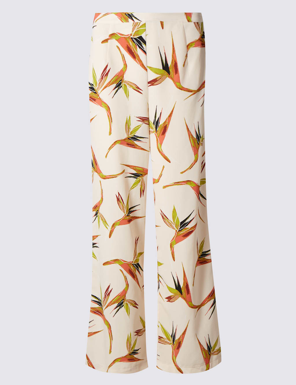 PETITE Paradise Bird Print Wide Leg Trousers 2 of 3