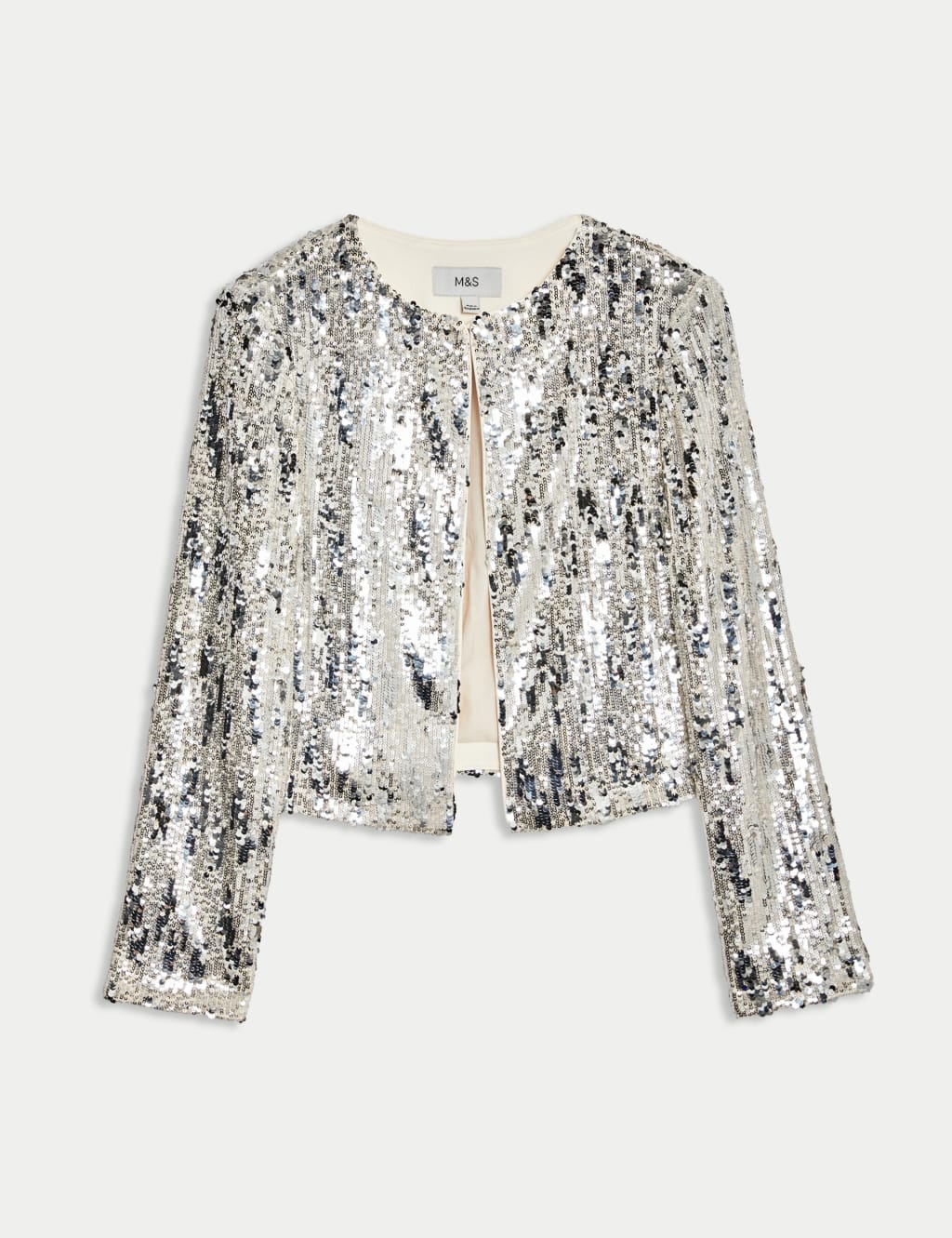 Embellished cropped jacket sales