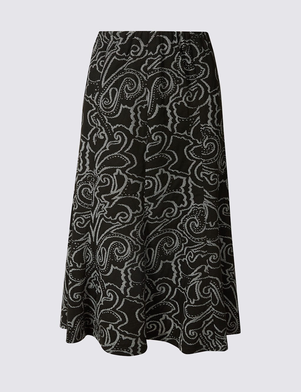 Paisley Print A-Line Midi Skirt 2 of 2