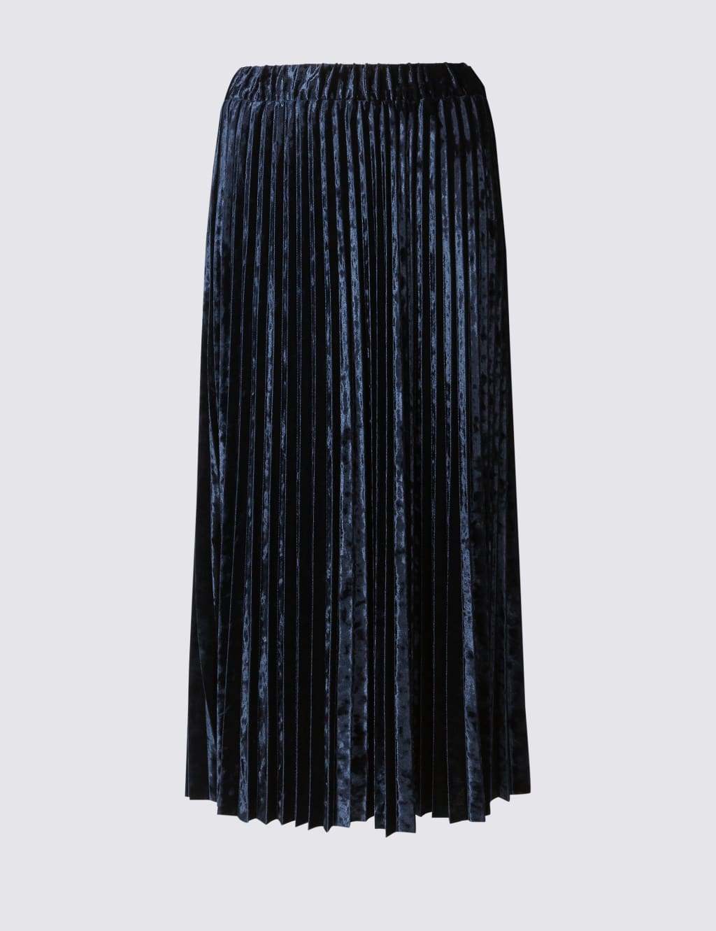 Velvet Pleated A Line Midi Skirt M S Collection M S