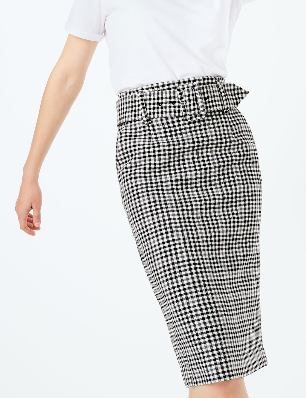 Gingham Pencil Skirt 8 of 10