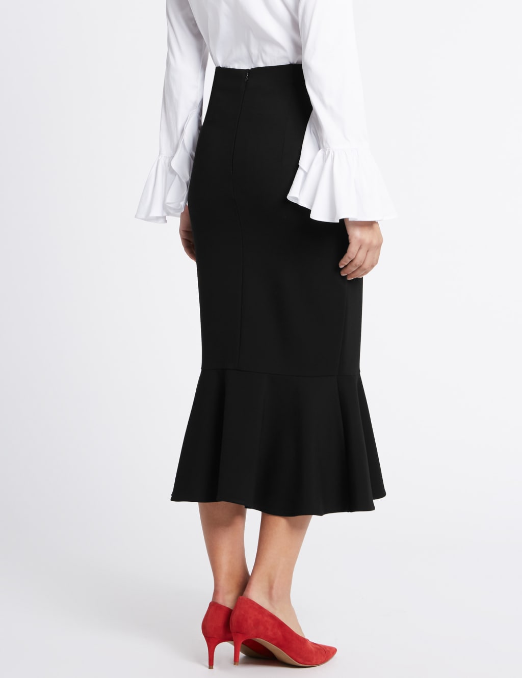 Fishtail Pencil Midi Skirt M S Collection M S