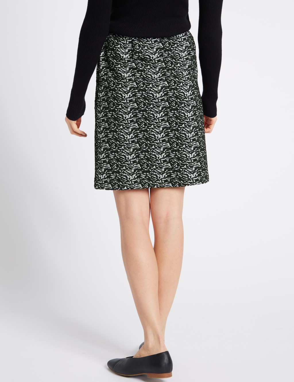 Jacquard a-line mini skirt clearance
