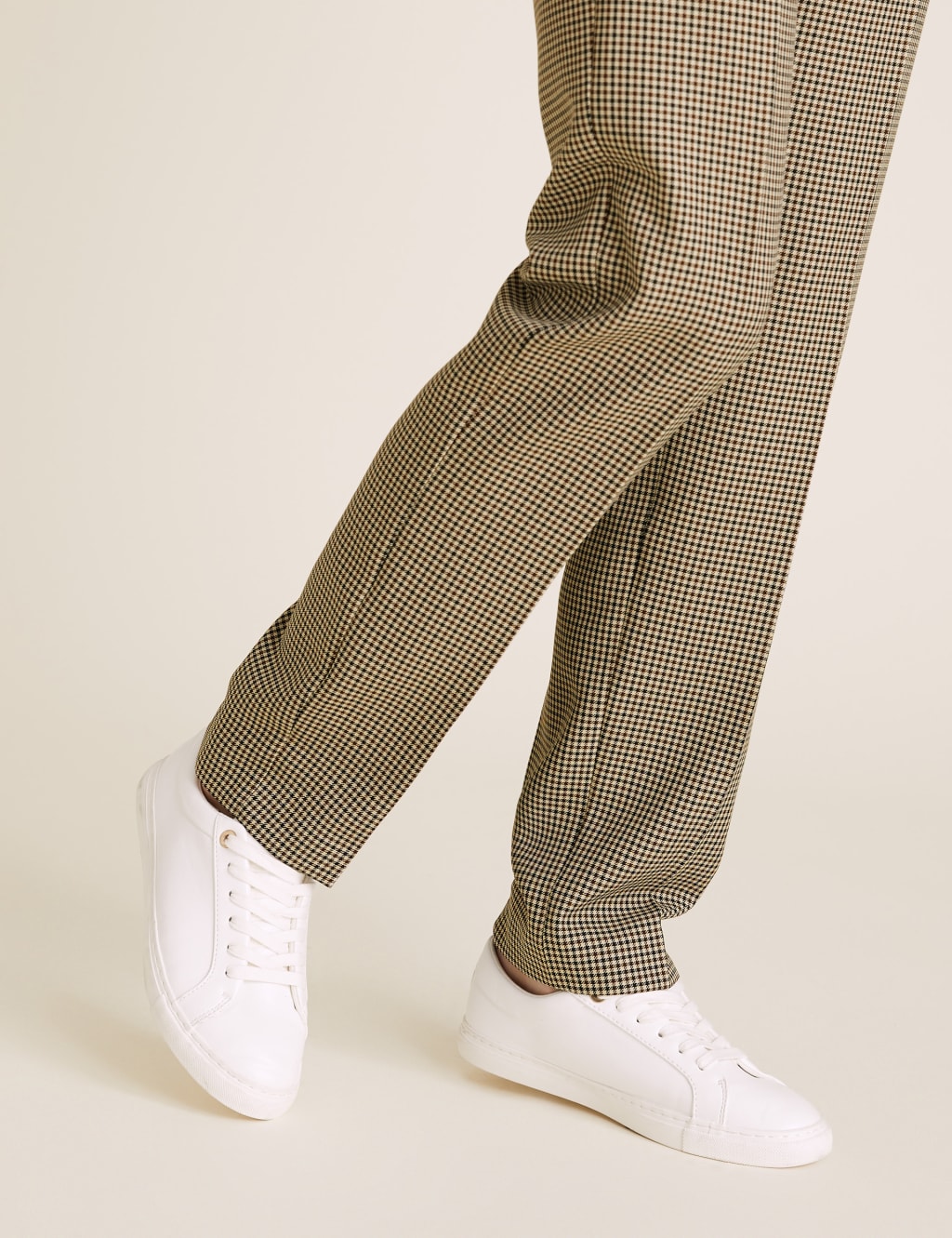 Checked Straight Leg Ankle Grazer Trousers 5 of 5