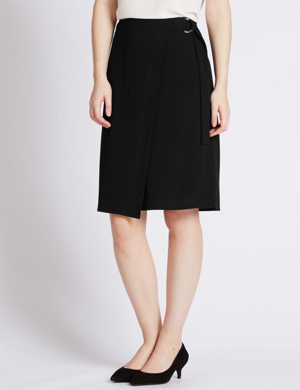 Petite wrap skirt top