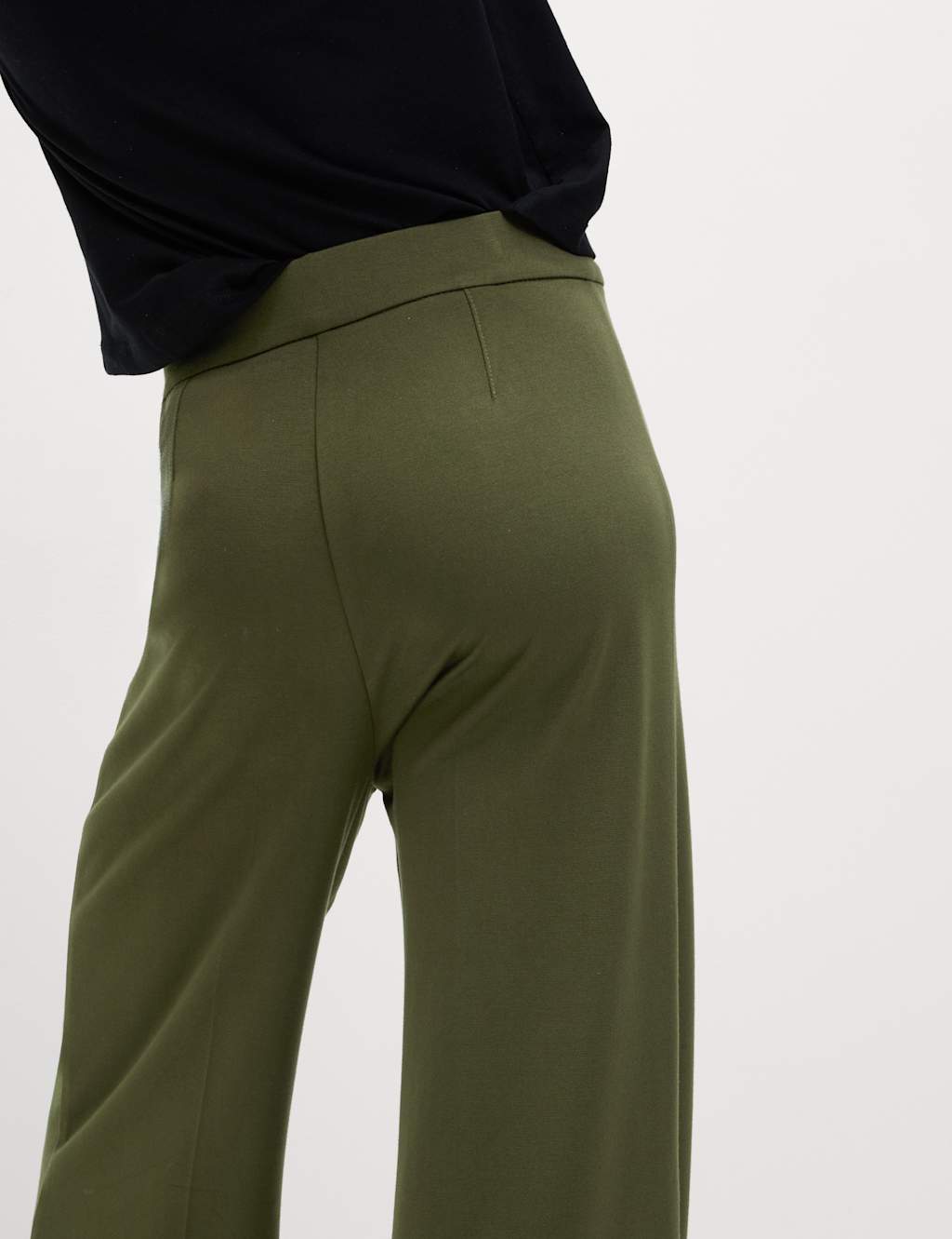 Jersey Wide Leg Trousers with Stretch 6 of 6