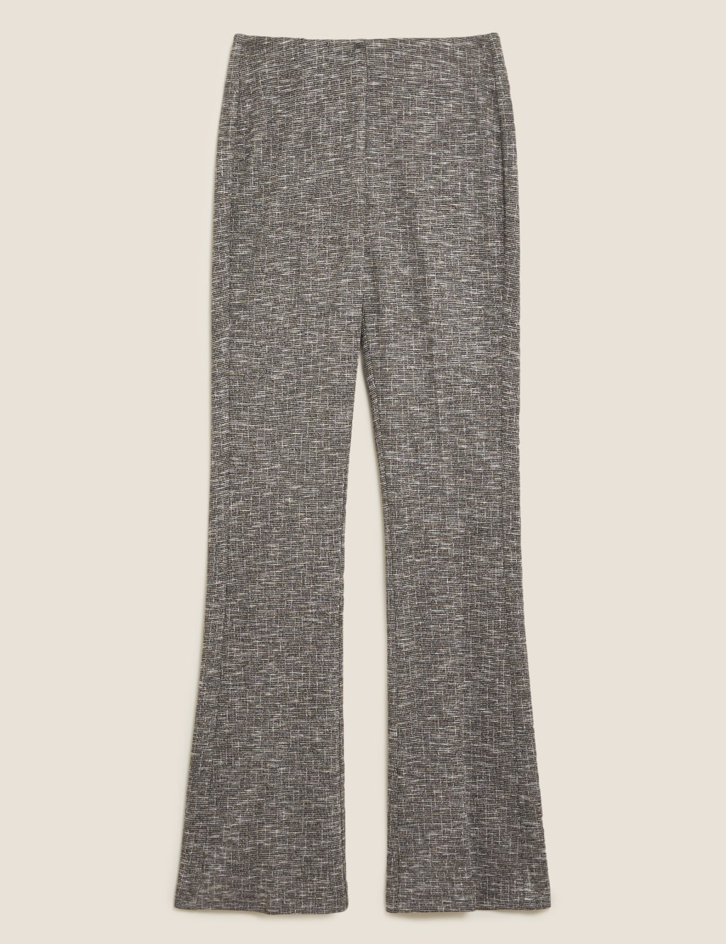 Jersey Checked Flared Trousers 2 of 5