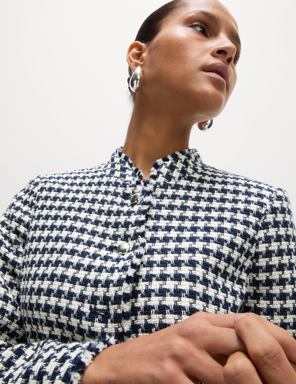Tweed Checked Fringed Jacket 4 of 5